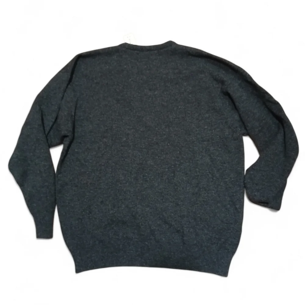 New! Pringle Of Scotland 100% Wool Charcoal V-Neck Sweater - Picture 8 of 8